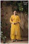 Ineza 4898 By Ganga Cotton Satin With Embroidery Dress Material
